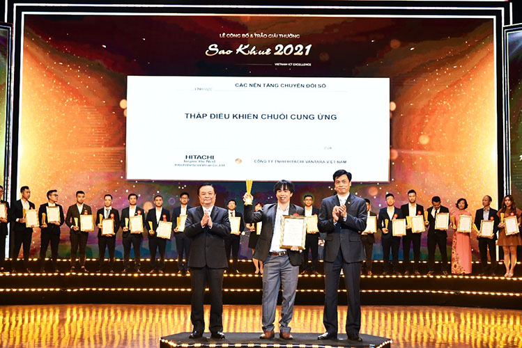 Hitachi Vantara Vietnam Won Sao Khue Award 2021 For the Excellence Services of Digital Transformation Platforms