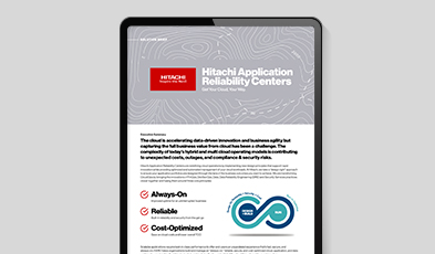 Maximize Cloud Value and ROI With Hitachi Application Reliability Centers